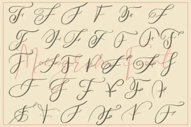 Monogram F by aminmario — Script Handwritten Font — thumbnail 4