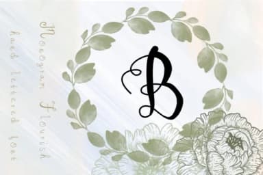 Monogram Flourish Font by ashley_lynne18 — Serif Font — thumbnail 2