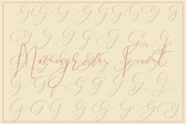 Monogram G by aminmario — Script Handwritten Font — thumbnail 4