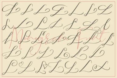 Monogram L by aminmario — Script Handwritten Font — thumbnail 4