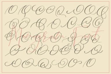 Monogram O by aminmario — Script Handwritten Font — thumbnail 4