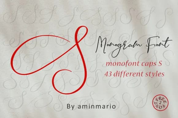 Monogram S by aminmario — Script Handwritten Font