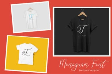 Monogram T by aminmario — Script Handwritten Font — thumbnail 2