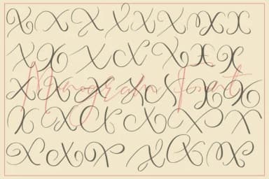 Monogram X by aminmario — Script Handwritten Font — thumbnail 4