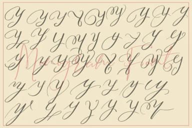 Monogram Y by aminmario — Script Handwritten Font — thumbnail 4