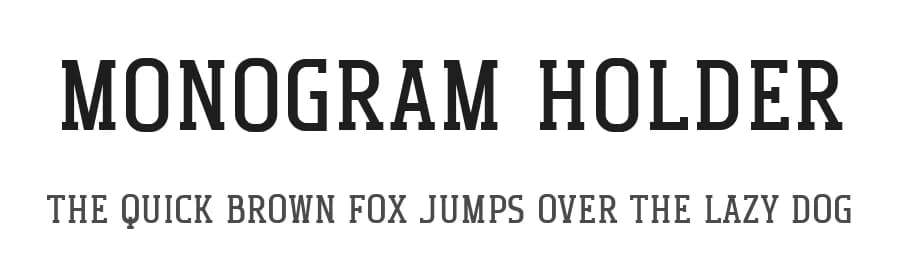 Monogram Holder by Edignwn Type — Serif Font