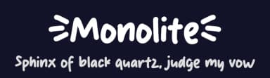 Monolite by MJType — Script Handwritten Font — thumbnail 2