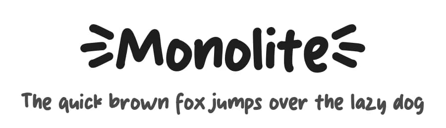 Monolite by MJType — Script Handwritten Font