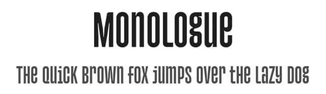 Monologue by Yusril Muhtadi — Sans Serif Font