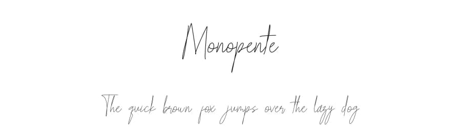 Monopente by Hadjar Creative — Script Handwritten Font — preview 1