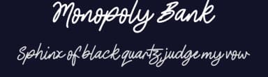 Monopoly Bank by JSH creates — Script Handwritten Font — thumbnail 2