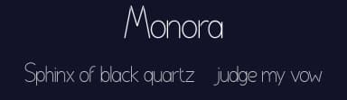 Monora by Achmad Yani — Sans Serif Font — thumbnail 2