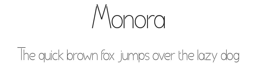 Monora by Achmad Yani — Sans Serif Font