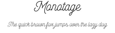 Monotage by Fargun Studio — Script Handwritten Font — thumbnail 1