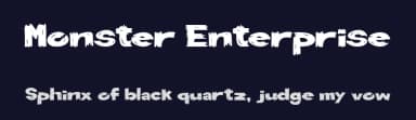 Monster Enterprise by Woodcutter — Script Handwritten Font — thumbnail 2
