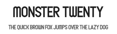 Monster Twenty by Chequered Ink — Sans Serif Font — thumbnail 1