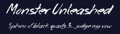 Monster Unleashed by JSH creates — Script Handwritten Font — thumbnail 2