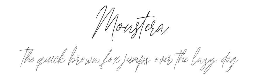 Monstera by Creatype Studio — Script Handwritten Font