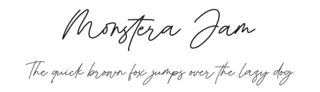 Monstera Jam by Heinzel Std — Script Handwritten Font