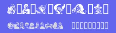 Monster Party by Michael Gaines — Dingbats Font — thumbnail 3