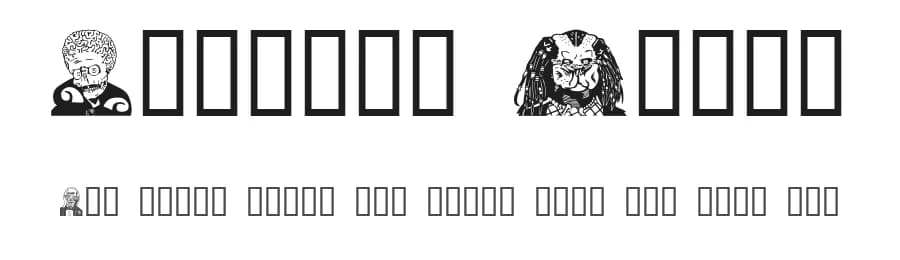 Monster Party by Michael Gaines — Dingbats Font