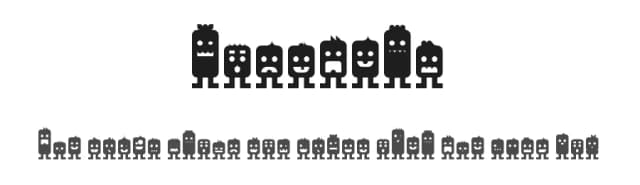 Monsterz by Fonts of Chaos — Dingbats Font