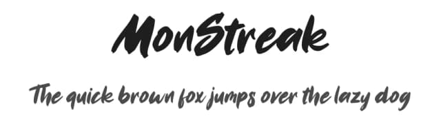 MonStreak by Baliniz — Script Handwritten Font