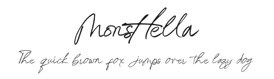 Monsttella by Nuun Creatype — Script Handwritten Font