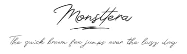 Monsttera by Hugefonts — Script Handwritten Font — thumbnail 1