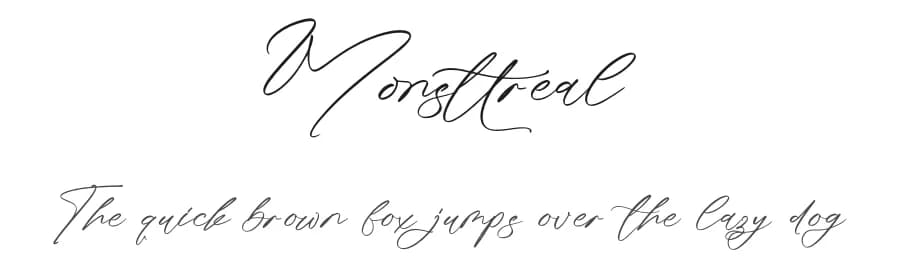 Monsttreal by Letterena Studios — Script Handwritten Font