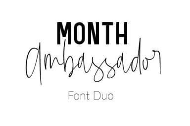 Mont Ambassador Duo Font by Tidaktau std. — Script Handwritten Font — thumbnail 1