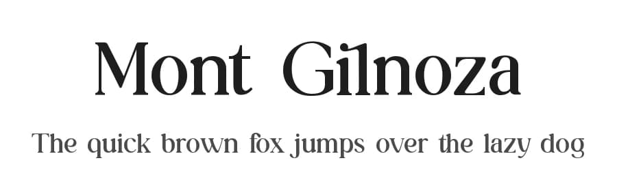 Mont Gilnoza by UI Creative — Serif Font