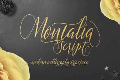 Montalia Script Font by masinong — Script Handwritten Font — thumbnail 1