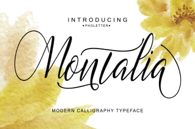 Montalia Script Font by masinong — Script Handwritten Font — thumbnail 2