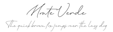 Monte Verde by Four Lines — Script Handwritten Font — thumbnail 1