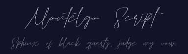 Montelgo Script by Jadatype — Script Handwritten Font — thumbnail 2