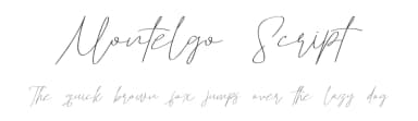 Montelgo Script by Jadatype — Script Handwritten Font — thumbnail 1