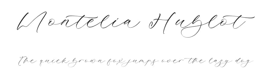 Montelia Hublot by Storytype Studio — Script Handwritten Font