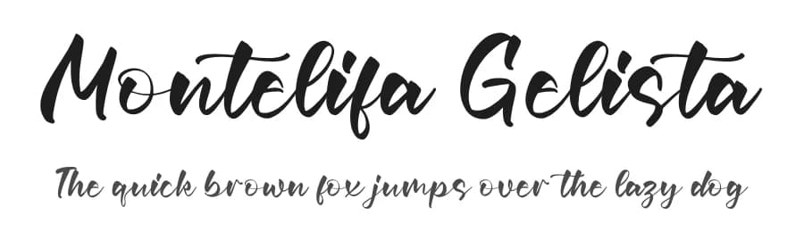 Montelifa Gelista by Perspectype Studio - Letterena.com — Script Handwritten Font