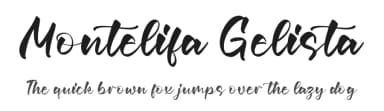 Montelifa Gelista by Perspectype Studio - Letterena.com — Script Handwritten Font — thumbnail 1