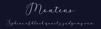 Montens by Greentype — Script Handwritten Font — thumbnail 2