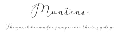Montens by Greentype — Script Handwritten Font — thumbnail 1