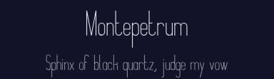 Montepetrum by Johan Aakerlund — Sans Serif Font — thumbnail 2