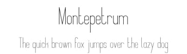 Montepetrum by Johan Aakerlund — Sans Serif Font — thumbnail 1