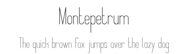 Montepetrum by Johan Aakerlund — Sans Serif Font