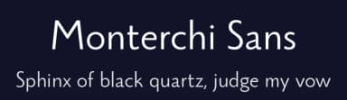 Monterchi Sans by Zetafonts — Sans Serif Font — thumbnail 2