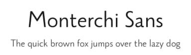 Monterchi Sans by Zetafonts — Sans Serif Font — thumbnail 1