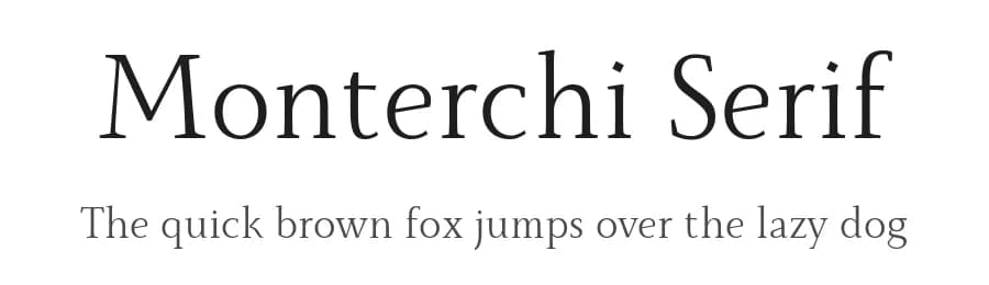 Monterchi Serif by Zetafonts — Serif Font