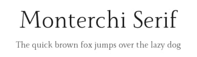 Monterchi Serif by Zetafonts — Serif Font — thumbnail 1