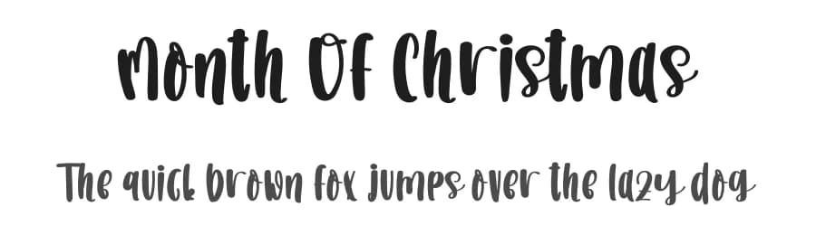 Month Of Christmas by Inermedia Studio — Script Handwritten Font